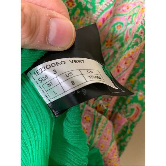 BA&SH Odeon Dress green women's size large - Picture 9 of 9